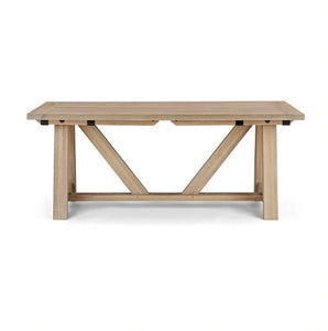 Arundel Solid Oak Rectangular Extendable Dining Table 