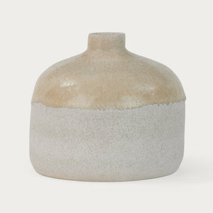 Neptune Leven Vase Pot Round Natural Textured Cut Out v1