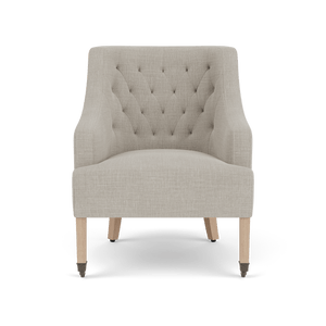 Last chance - Amelia Linen Armchair in Harry Cloud