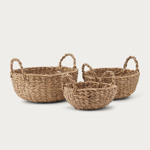 Neptune Alva Baskets set of 3 woven natural handles cut out v1