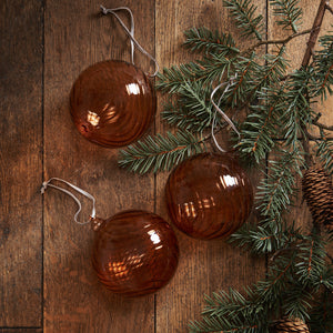 Avery Glass Baubles, Set of 3