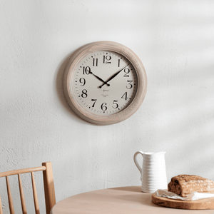 Harrison Wall Clock, Seasoned Oak