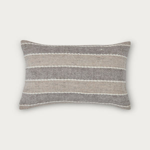 Neptune Myra Cushion 35x55cm Stripe Natural RectangularTextured Cut Out v1