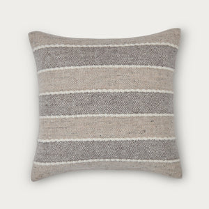 Neptune Myra Cushion 45x45cm Stripe Natural Square Textured Cut Out v1