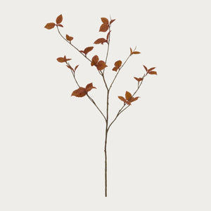 Neptune Leaf Spray Brown Stem Autumn Artifical Faux Cut Out v1