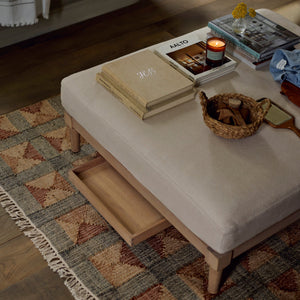 Ophelia Footstool, Hugo Pale Oat