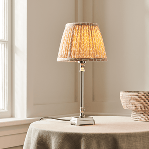 Hanover Small Table Lamp, Nickel