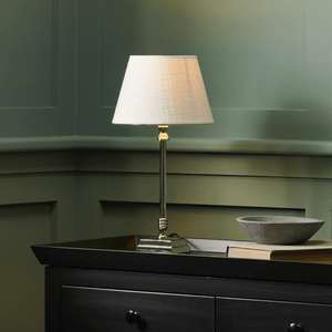 Hanover Small Table Lamp, Nickel