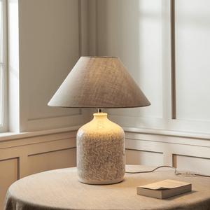 Olney Table Lamp, Flax Blue