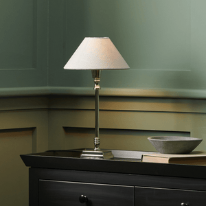 Hanover Small Table Lamp, Nickel