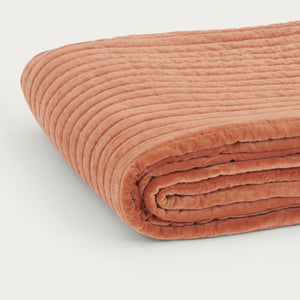 Neptune Adeline Throw Velvet Rust Orange Blanket Cut Out v1