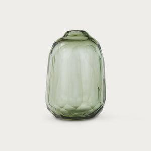 Neptune Giselle Vase Large Glass Green Cut Out v1