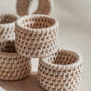 VARGFISK Napkin ring, natural/rattan handmade - IKEA